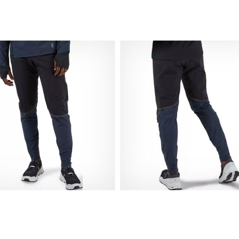 On Cloud Waterproof Pants Shadow Black Navy Blue Men's Large Running Trail